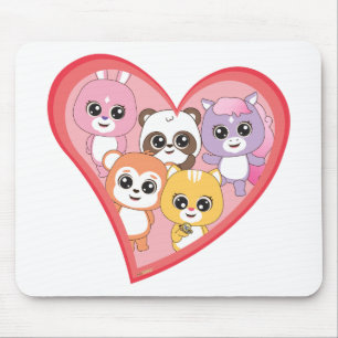 Tapis De Souris Caractères mignons, colorés et adorables pour les