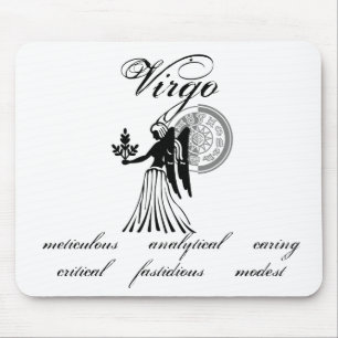 Tapis De Souris Caractéristiques de Virgo Angel personnalisables d