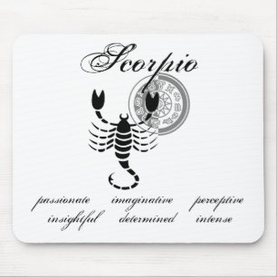 Tapis De Souris Caractéristiques Scorpio Scorpion personnalisables
