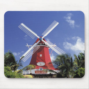 Tapis De Souris Caraïbes, Aruba. Vieux Moulin, converti en 'Moulin