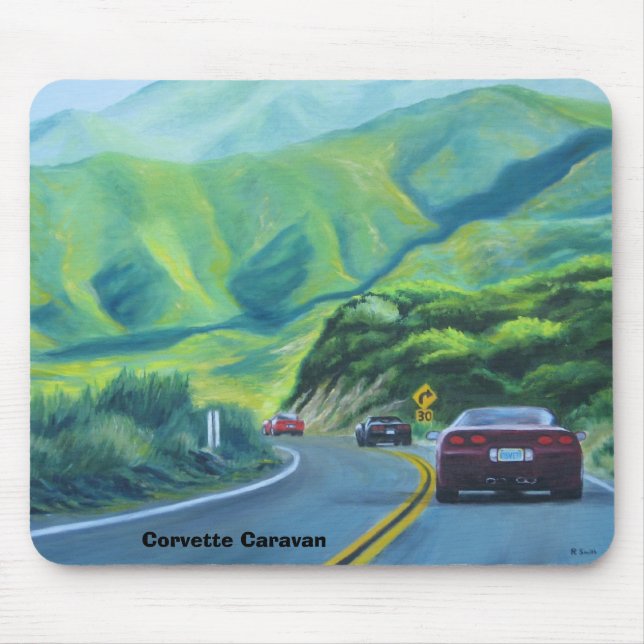 Tapis De Souris Caravane de Corvette, caravane de Corvette (Devant)