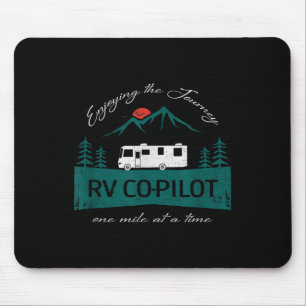 Tapis De Souris Caravane drôle de copilote Camping caravane