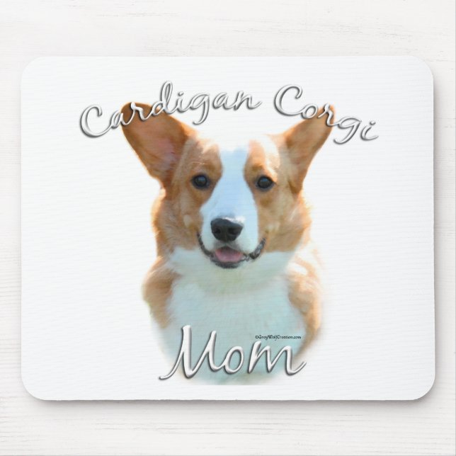 Tapis De Souris Cardigan Welsh Corgi Maman 2 (Devant)