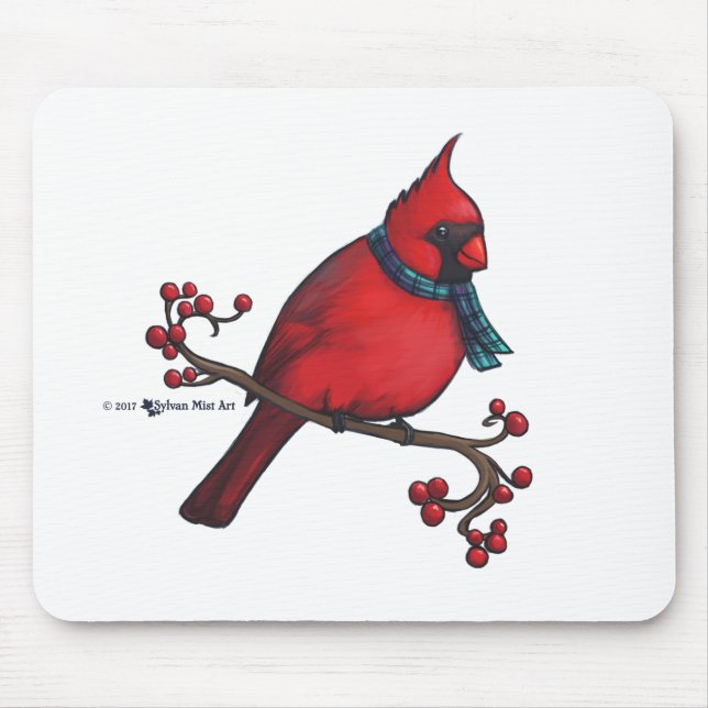 Tapis De Souris Cardinal de Noël (Devant)