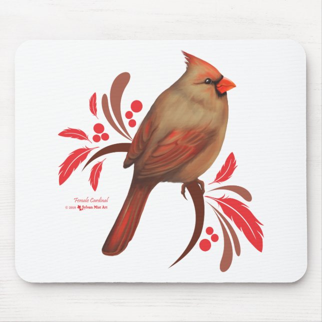 Tapis De Souris Cardinal-Femme (Devant)