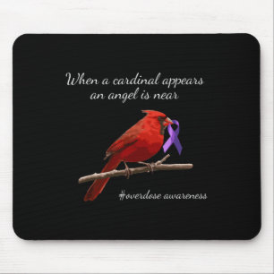 Tapis De Souris Cardinal Violet Ribbon Overdose Angel de sensibili
