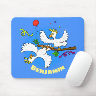 Tapis De Souris Caricature amusante de la fête des oiseaux de cock