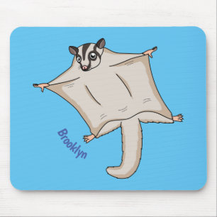 Tapis De Souris Caricature de planeur de sucre volant mignon