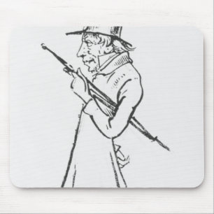 Tapis De Souris Caricature de Soren Aabye Kierkegaard