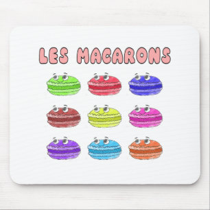 Tapis De Souris Caricature des Macarons