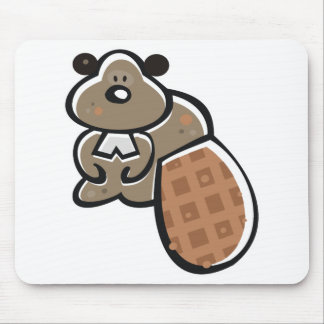 Tapis De Souris caricature mignonne castor