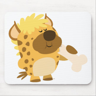 Tapis De Souris Caricature mignonne Hyena écraser une mousepad oss