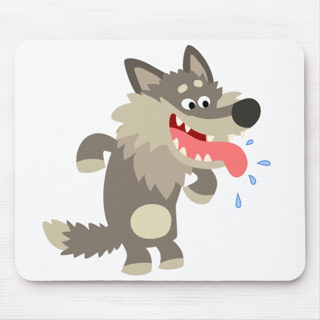 Tapis De Souris Caricature très célèbre Wolf Mousepad (Devant)