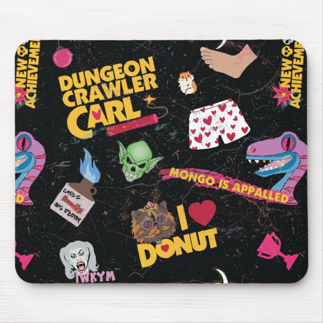 Tapis De Souris Carl le Navigateur de Donjon Collage (Devant)