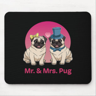 Tapis De Souris Carlin Lover Mariage Jeune Mariée Groom M. Et Mme.