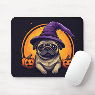 Tapis De Souris Carlin Witch Bumkins Halloween Lune