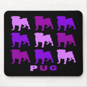 Tapis De Souris Carlins mauves Mousepad