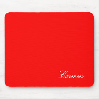 Tapis De Souris Carmen - customisez-la avec votre nom - Rouge