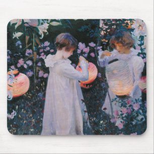 Tapis De Souris Carnation Lily Lily Rose John Singer Sargent Art