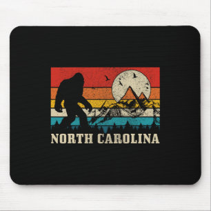 Tapis De Souris Caroline du Nord Bigfoot Vintage Montagnes Randonn