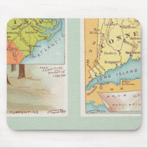 Tapis De Souris Caroline du Nord, Connecticut, Virginie-Occidental
