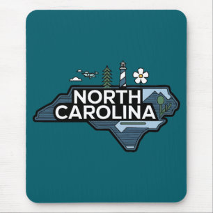 Tapis De Souris Caroline du Nord, États-Unis d'Amérique
