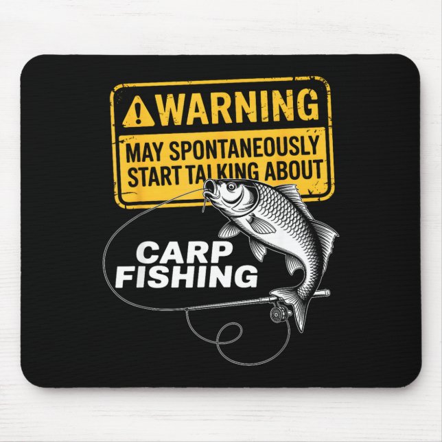 Tapis De Souris Carp Fishing Design For Men Funny Catfish And Carp (Devant)