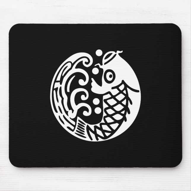 Tapis De Souris carpe aux vagues (Devant)