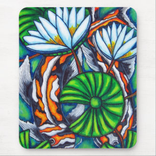 Tapis De Souris Carpe effarouchée Mousepad coloré