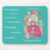 Carpette pour souris hastags #mamamorfosis