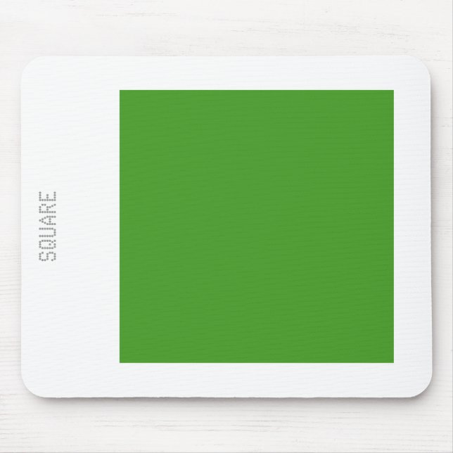Tapis De Souris Carré - Avocado Vert et Blanc (Devant)