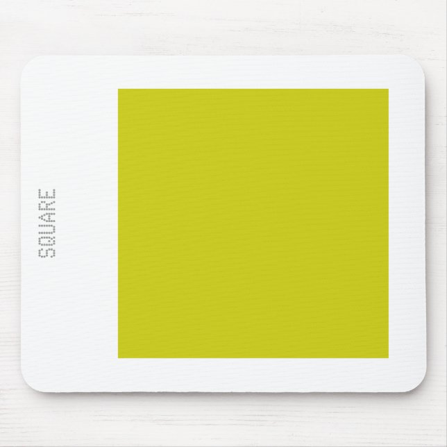 Tapis De Souris Carré - Banane et blanc (Devant)