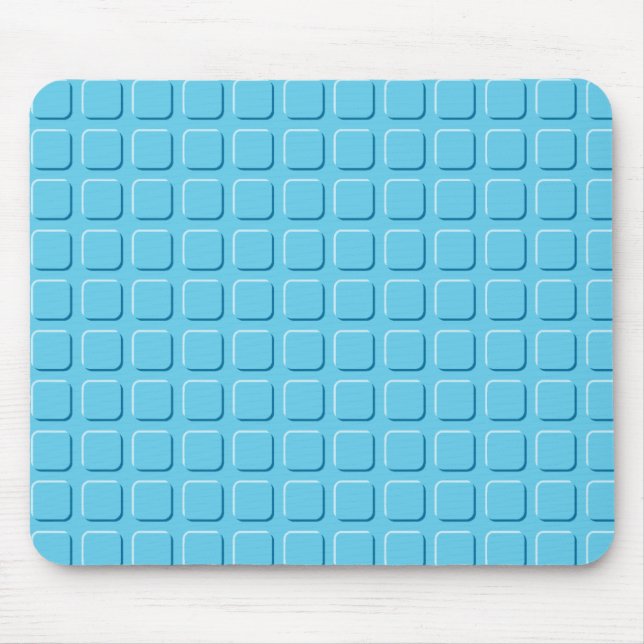 Tapis De Souris Carré bleu (Devant)
