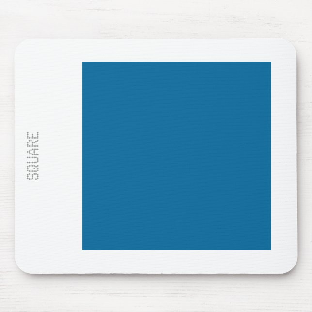 Tapis De Souris Carré - bleu et blanc du désert (Devant)