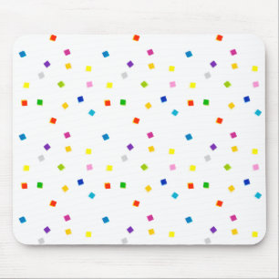 Tapis De Souris Carré coloré Confetti Mousepad