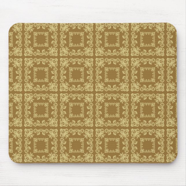 Tapis De Souris Carré de café doré (Devant)