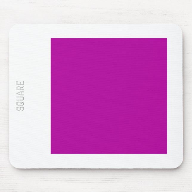 Tapis De Souris Carré - Dp Violet et Blanc (Devant)