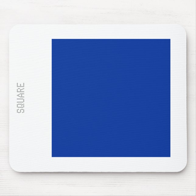 Tapis De Souris Carré - Marine et Blanc (Devant)