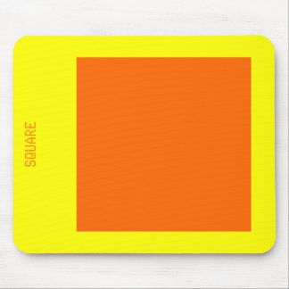 Tapis De Souris Carré - orange et jaune