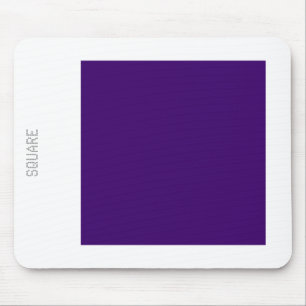 Tapis De Souris Carré - Profond violet et blanc