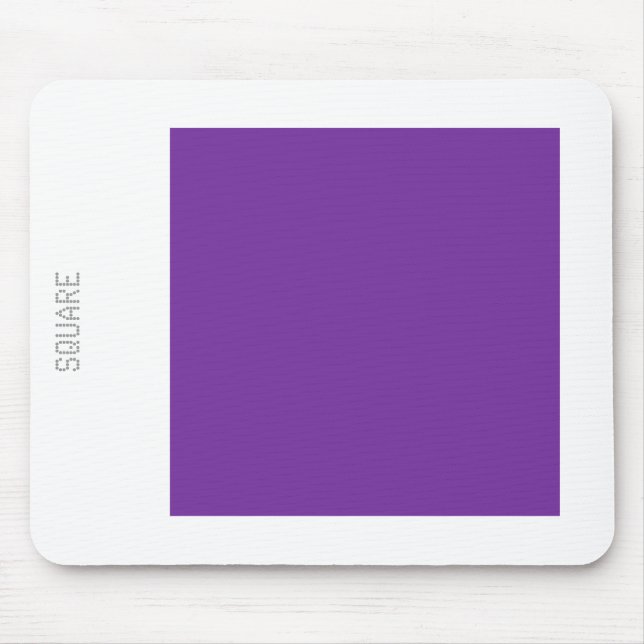 Tapis De Souris Carré - Raisin et blanc (Devant)