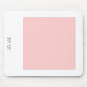 Tapis De Souris Carré - rose et blanc pâle