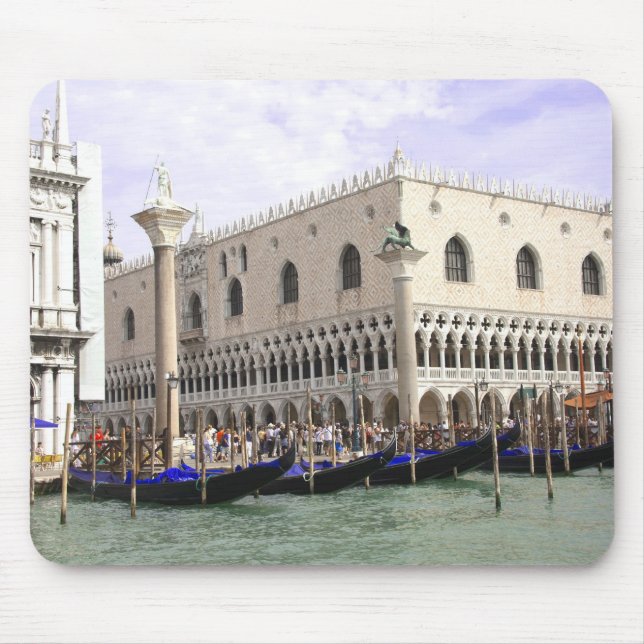 Tapis De Souris Carré Saint-Marc, Venise Italie Mousepad (Devant)