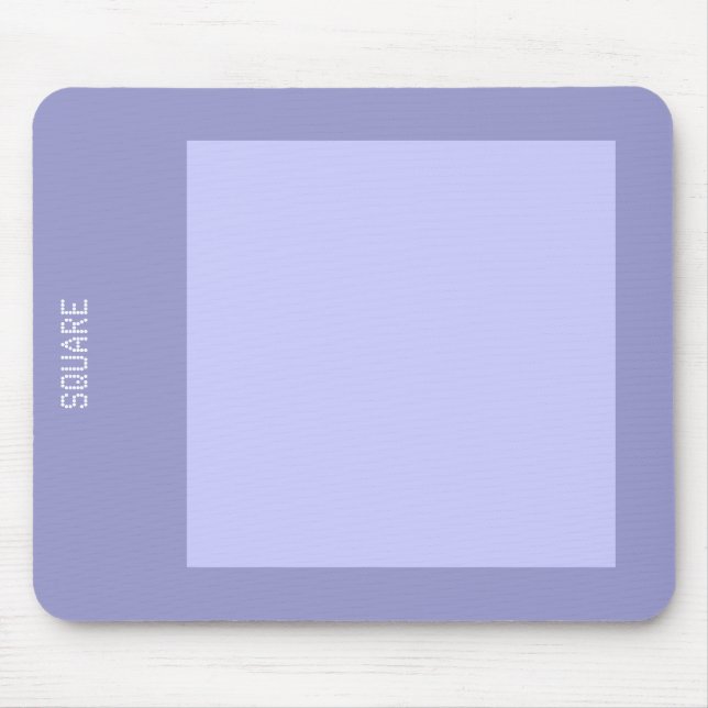 Tapis De Souris Carré - Tons de gris bleu (Devant)