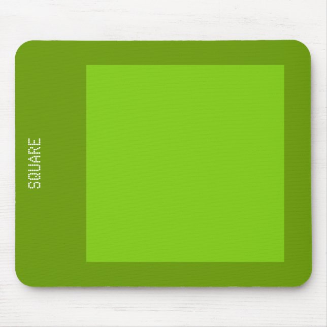 Tapis De Souris Carré - Tons verts (Devant)