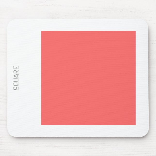 Tapis De Souris Carré - Tropical rose et blanc (Devant)