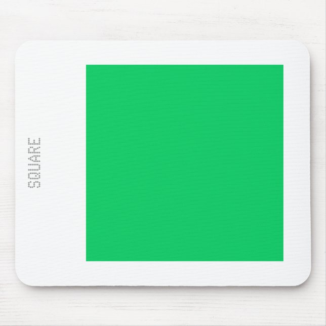 Tapis De Souris Carré - Vert clair et blanc (Devant)