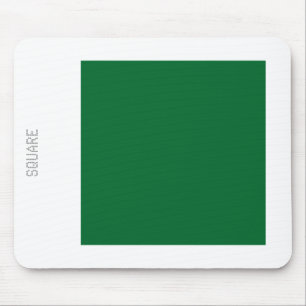 Tapis De Souris Carré - Vert et blanc de la forêt