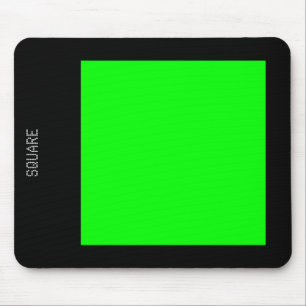 Tapis De Souris Carré - Vert et noir