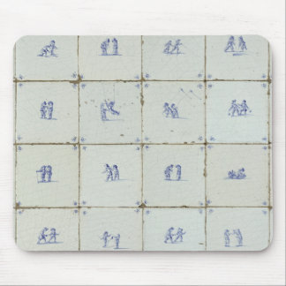 Tapis De Souris Carreaux bleus Hollandais Delft
